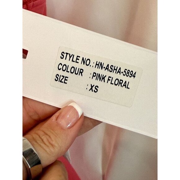 Hemant and Nandita Pink Floral Top with Cami NWT- Size XS - Picture 6 of 16